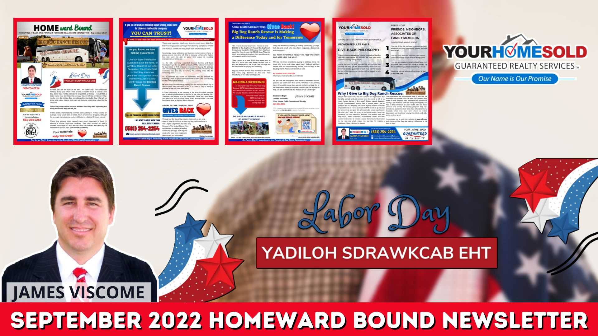 Labor Day, September 2022 Homeward Bound Newsletter