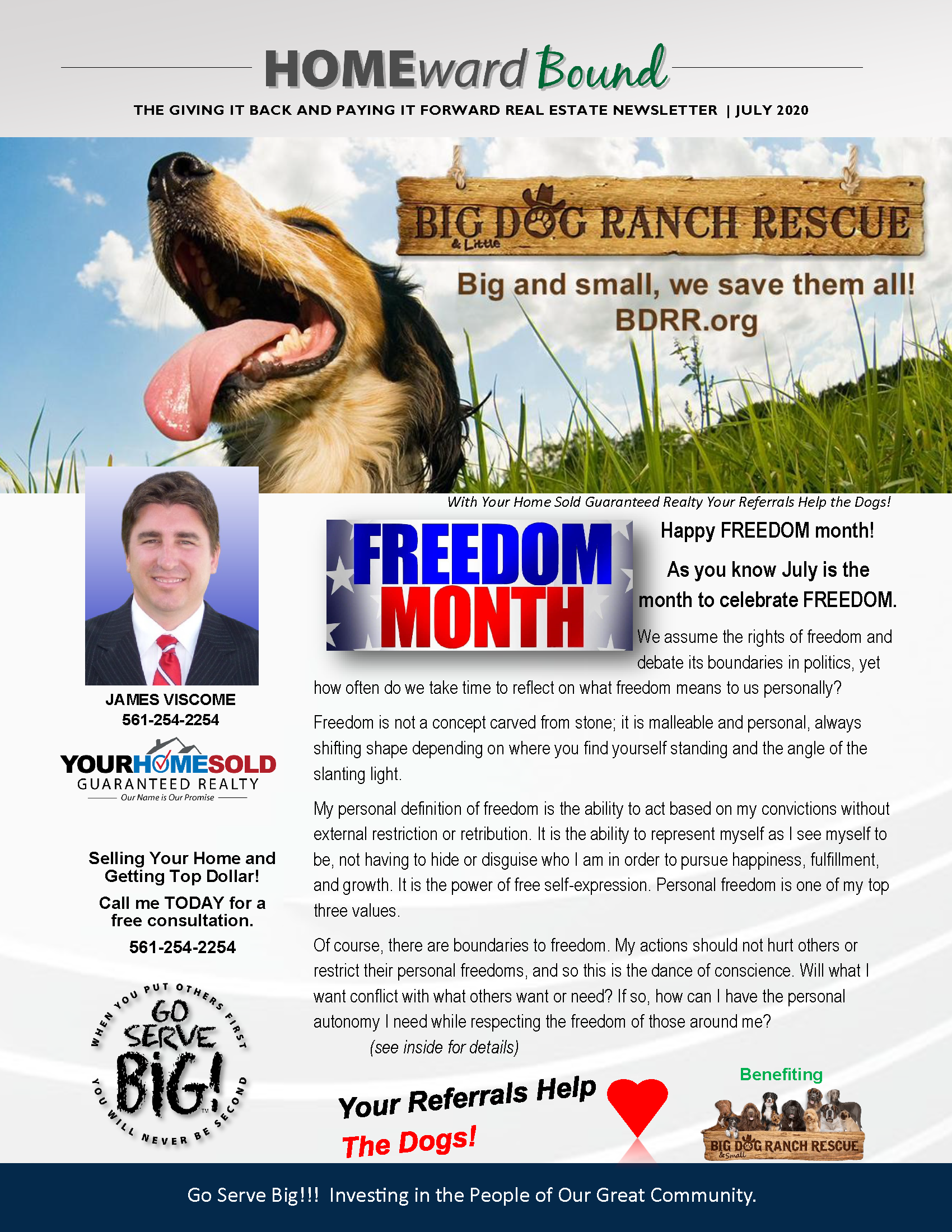 James Viscome Helps Big Dog Ranch Rescue