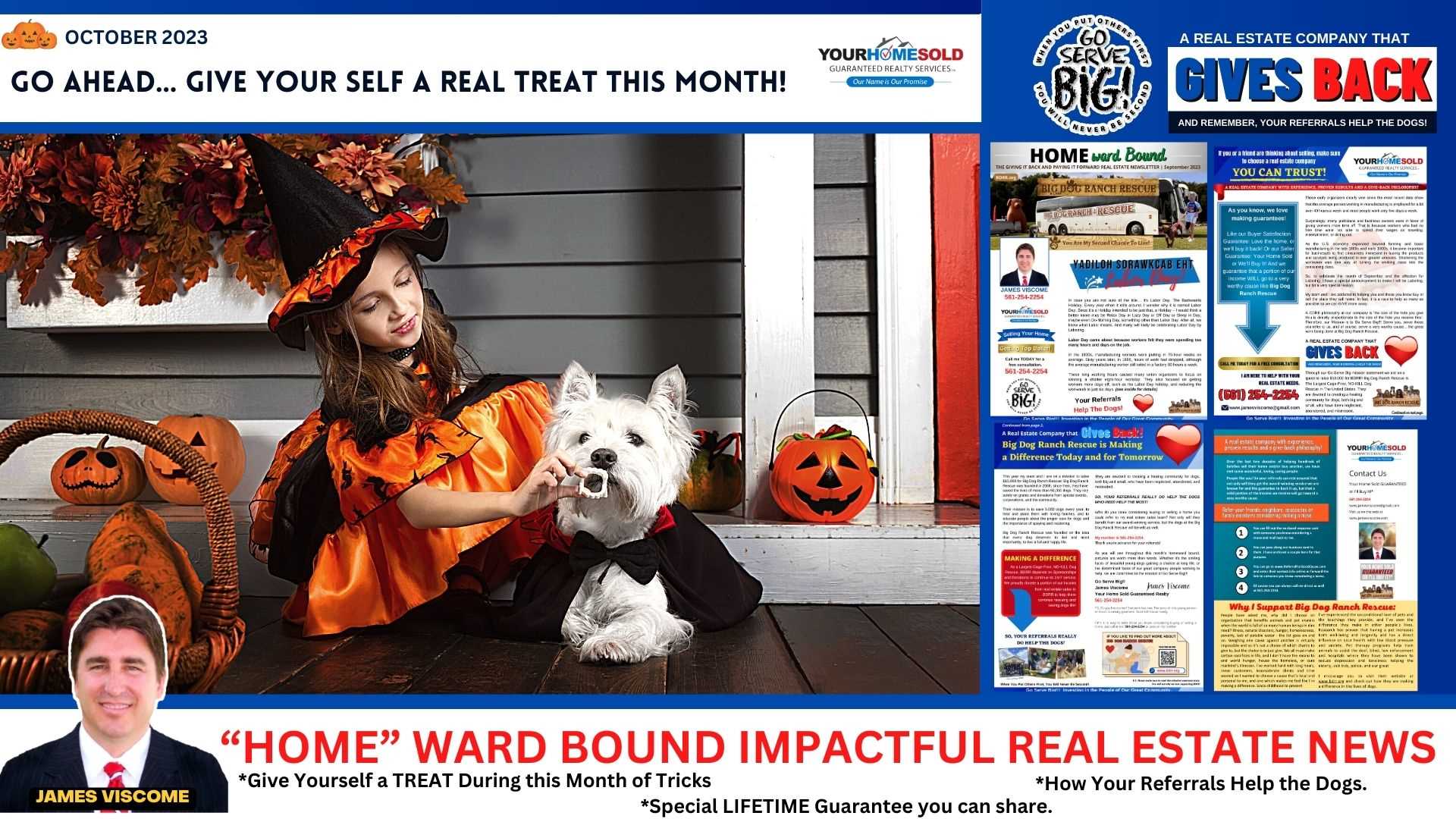Give Yourself a Real Treat This Month! October 2023 Homeward Bound Newsletter