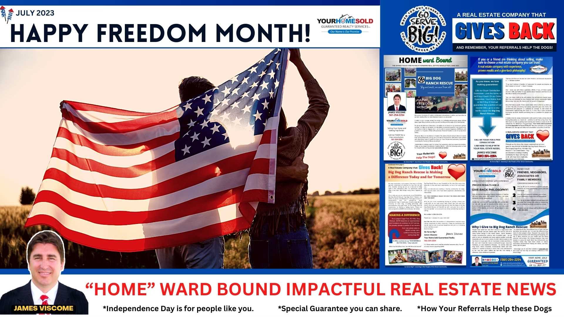 Happy Freedom Month!|July 2023 Homeward Bound Newsletter